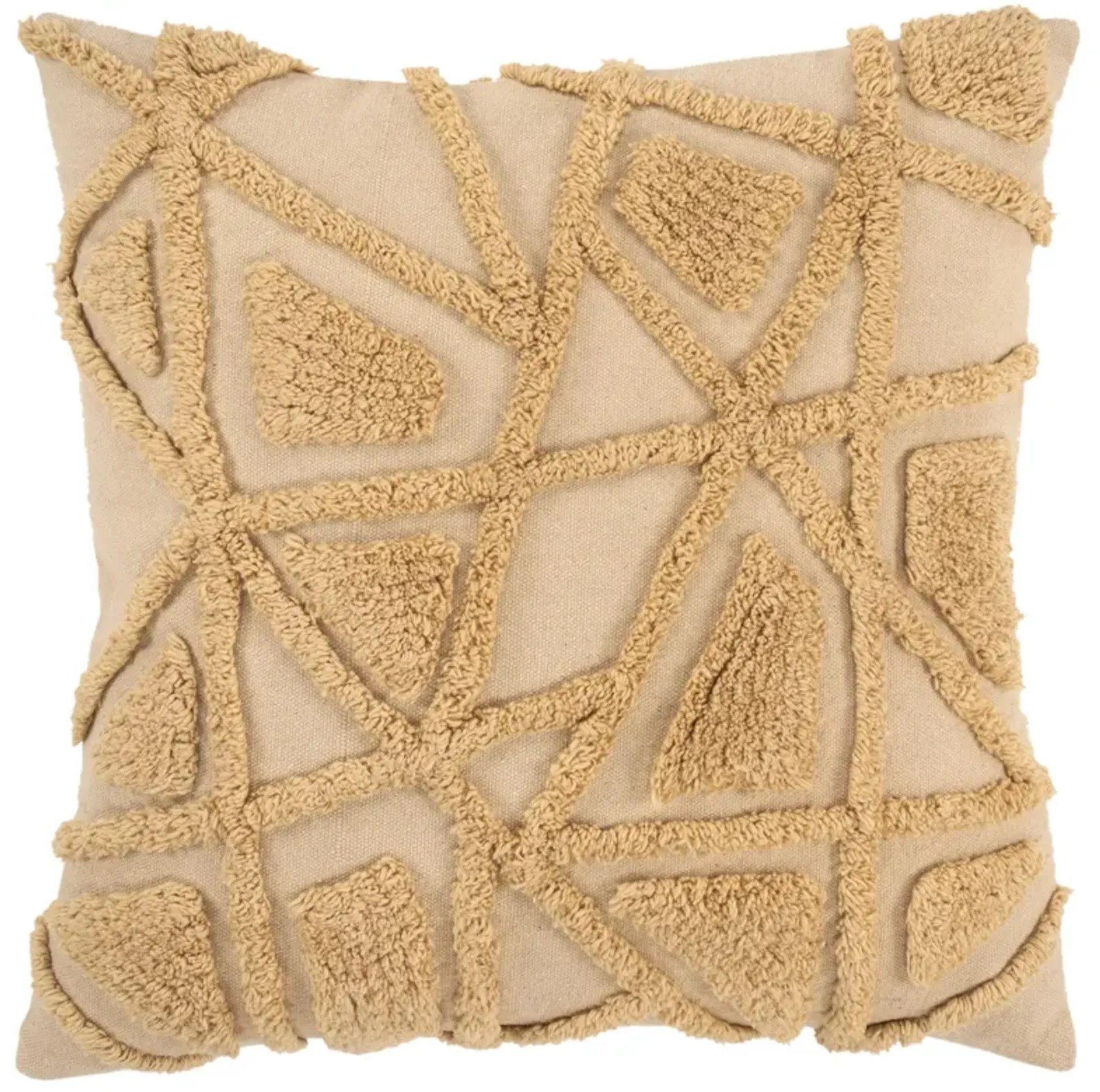 Geometric Gold Pillow