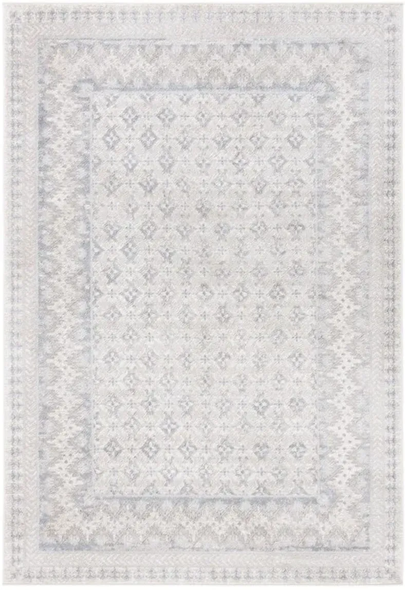 Brentwood 899 Ivory / Grey 10' X 13' Large Rectangle Powerloomed Rug