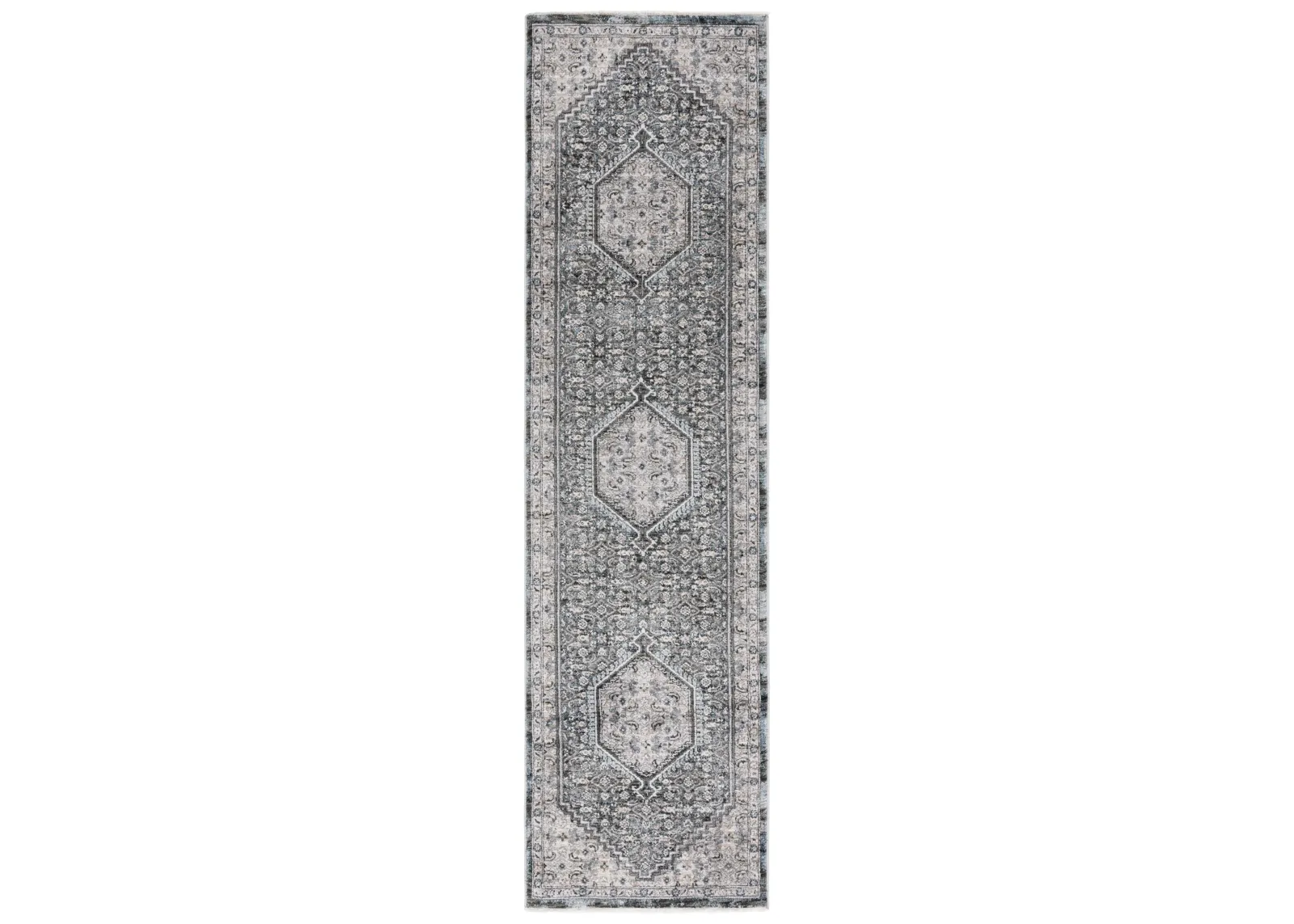 ARTIFACT 552 GREY  2'-2' x 8' Runner Rug