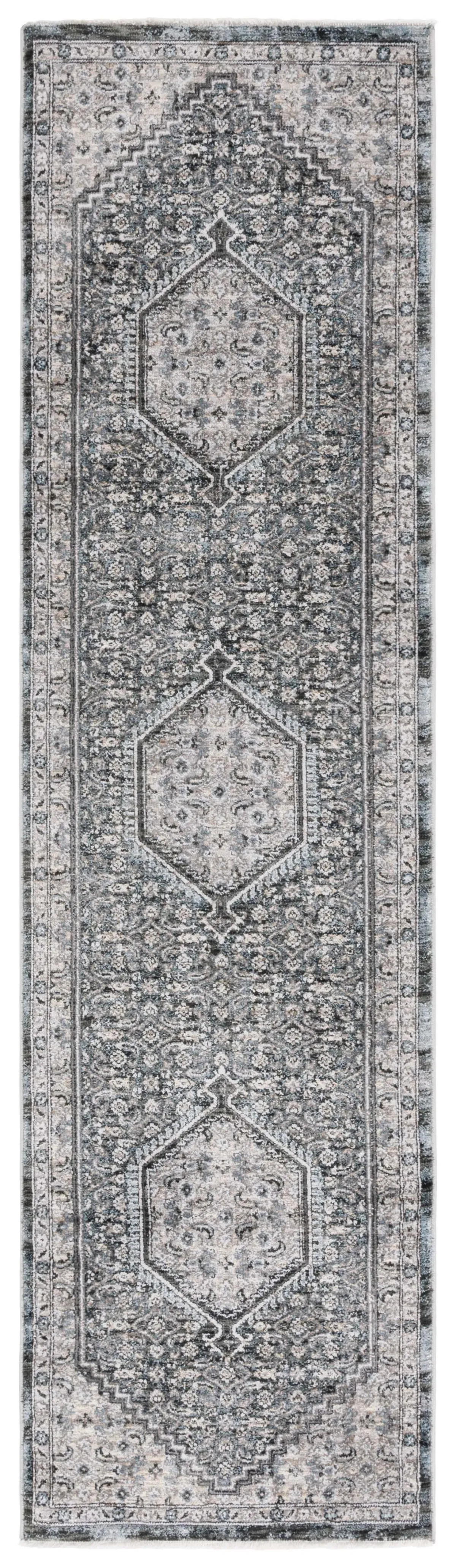 ARTIFACT 552 GREY  2'-2' x 8' Runner Rug