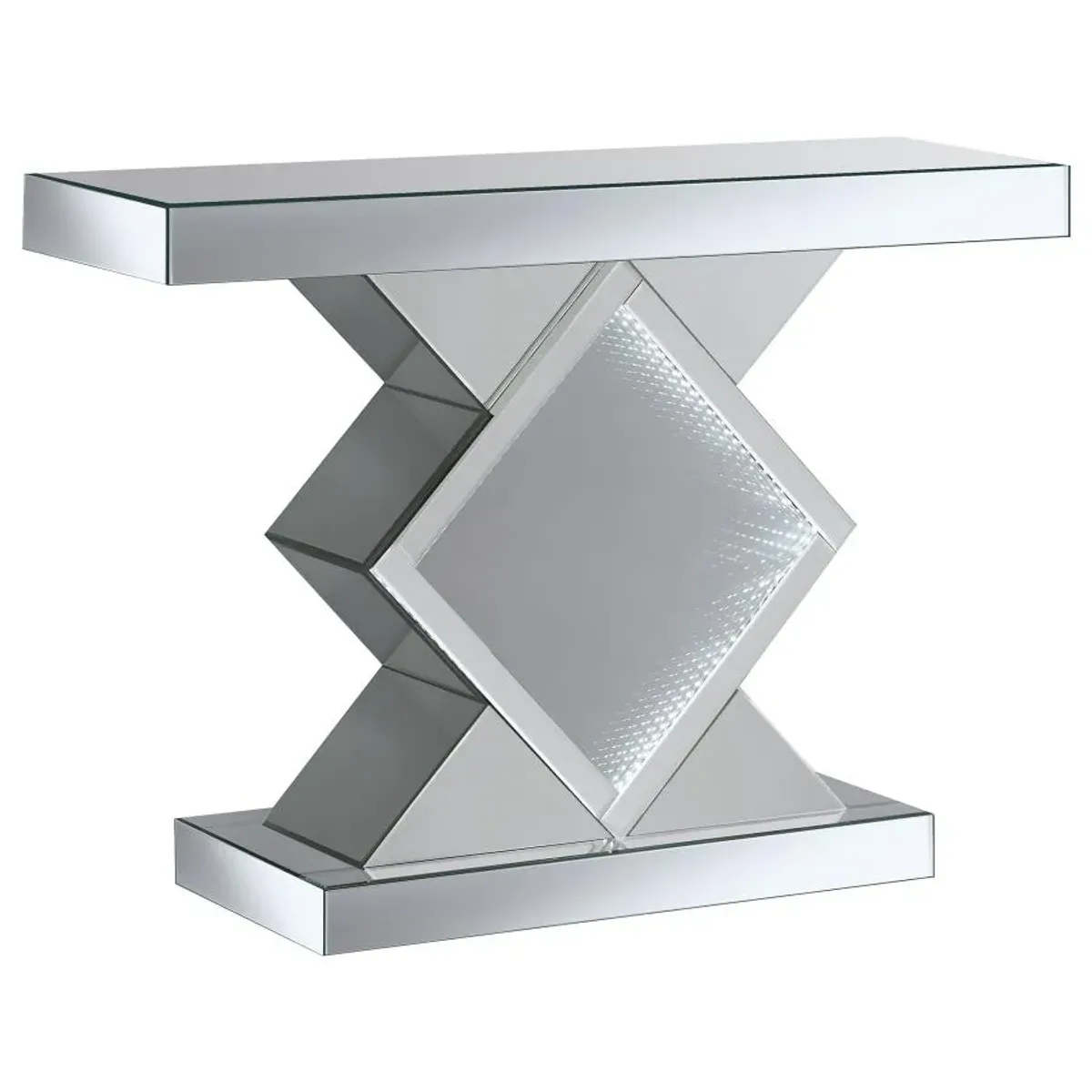 Andorra Console Table with LED Lighting Silver