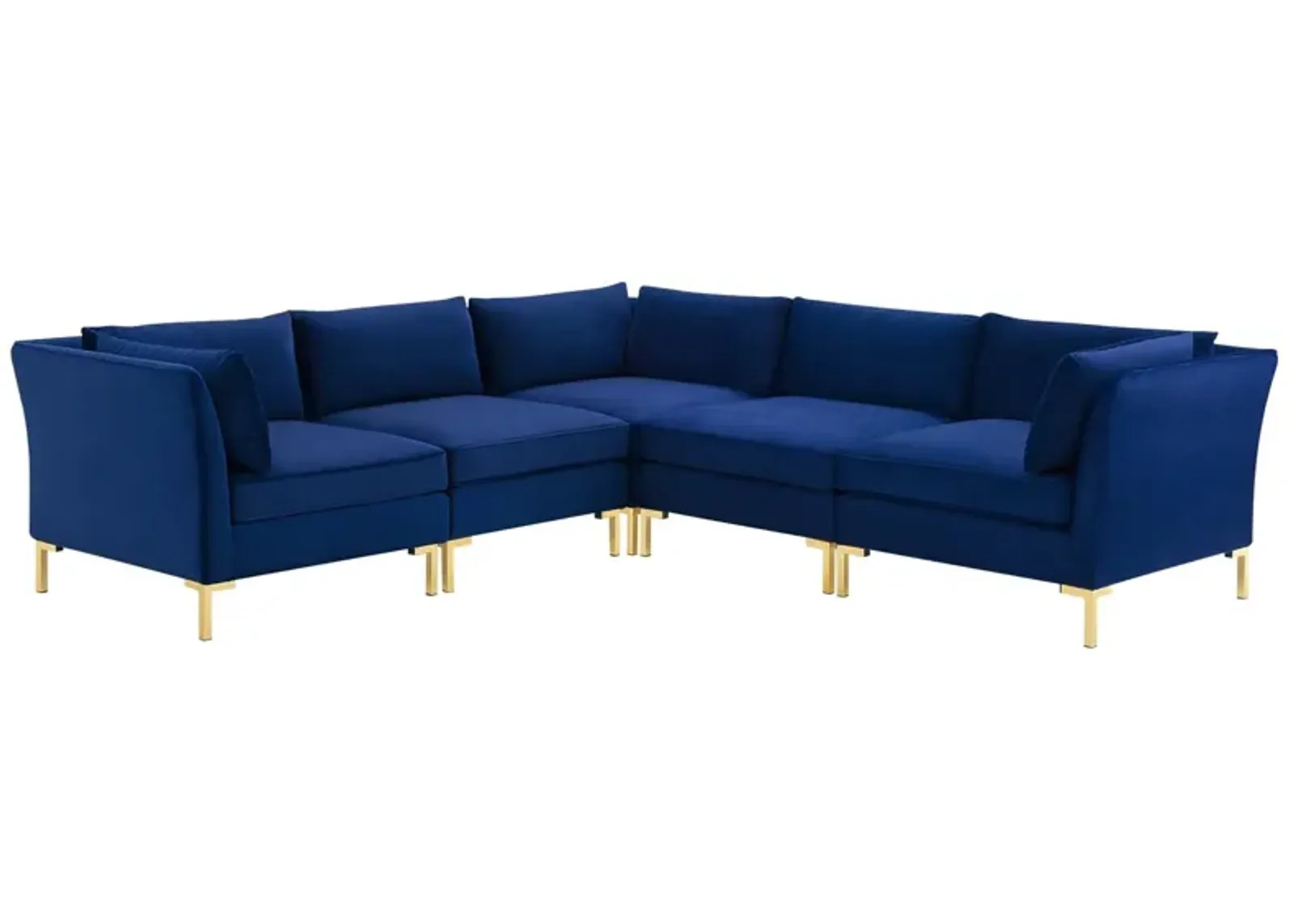 Ardent 5-Piece Performance Velvet Sectional Sofa