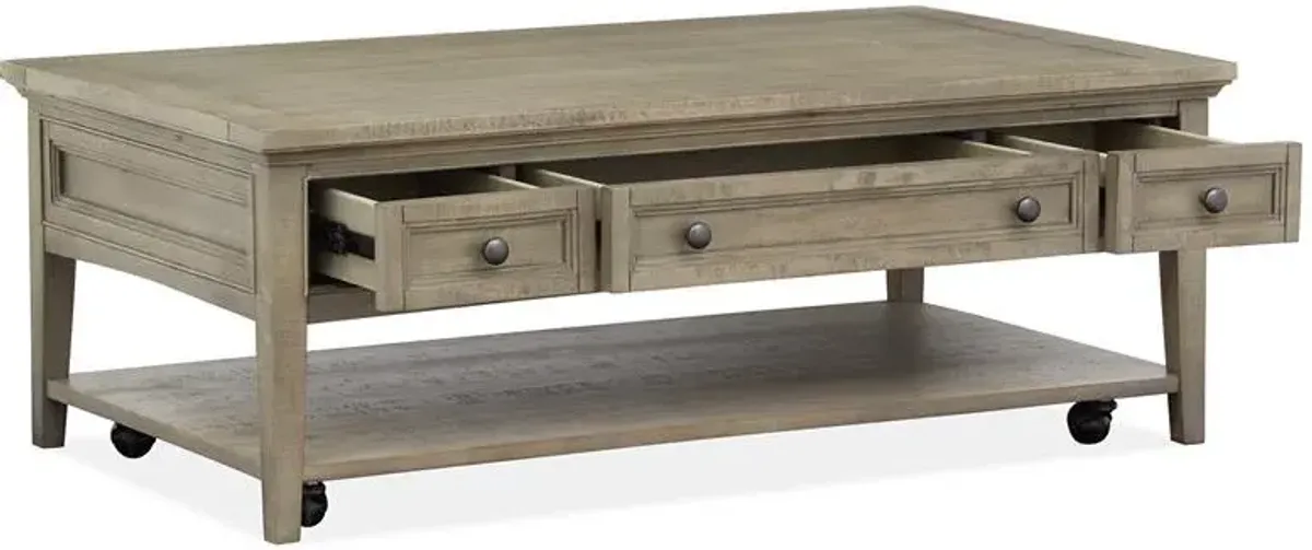 Rectangular Cocktail Table w/Casters
