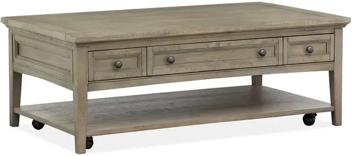 Rectangular Cocktail Table w/Casters
