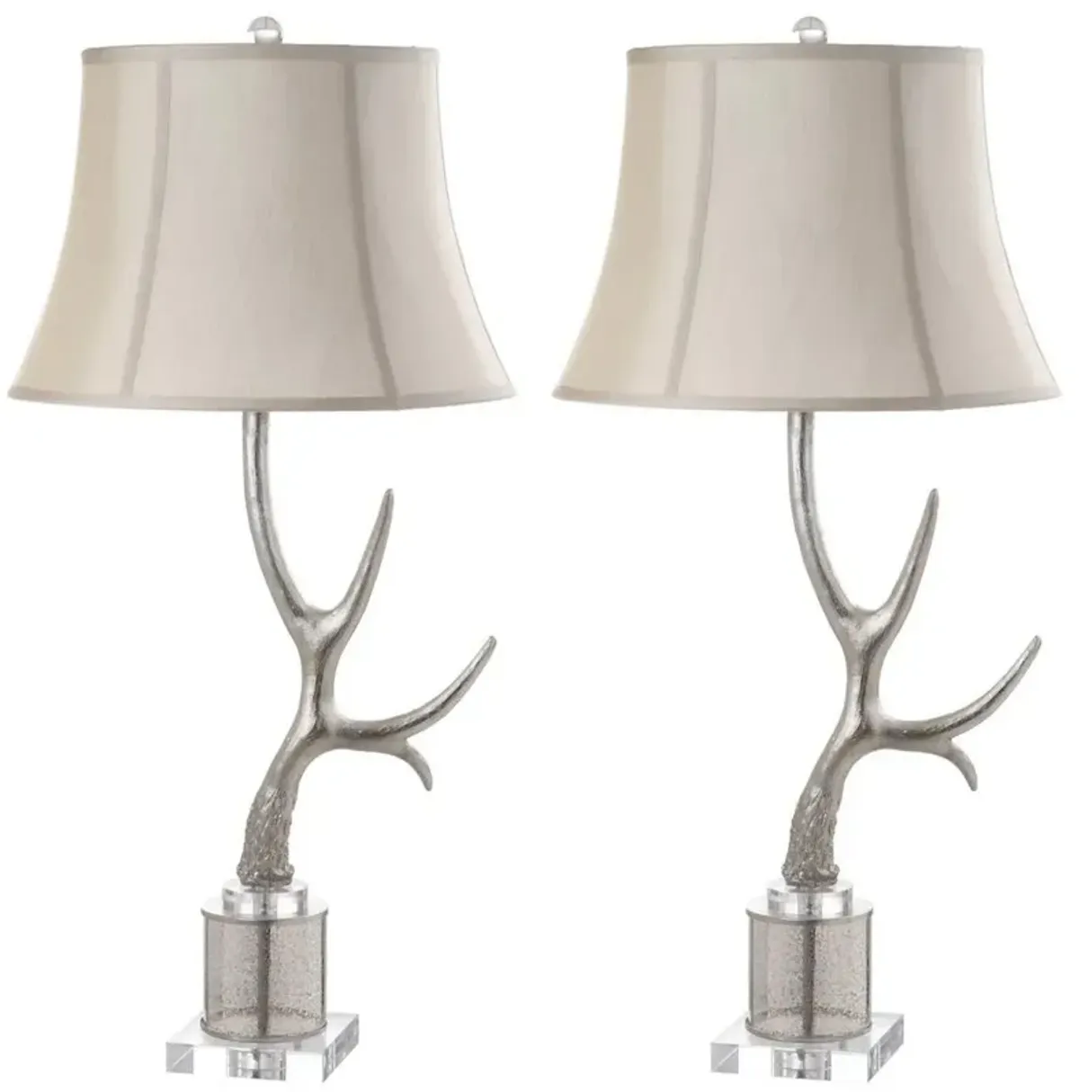 Adele Antler 16-Inch H Table Lamp - Set of 2