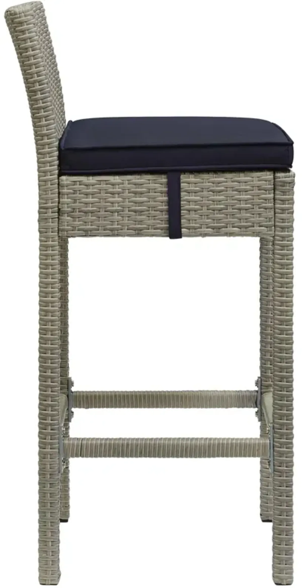 Conduit Bar Stool Outdoor Patio Wicker Rattan Set of 2