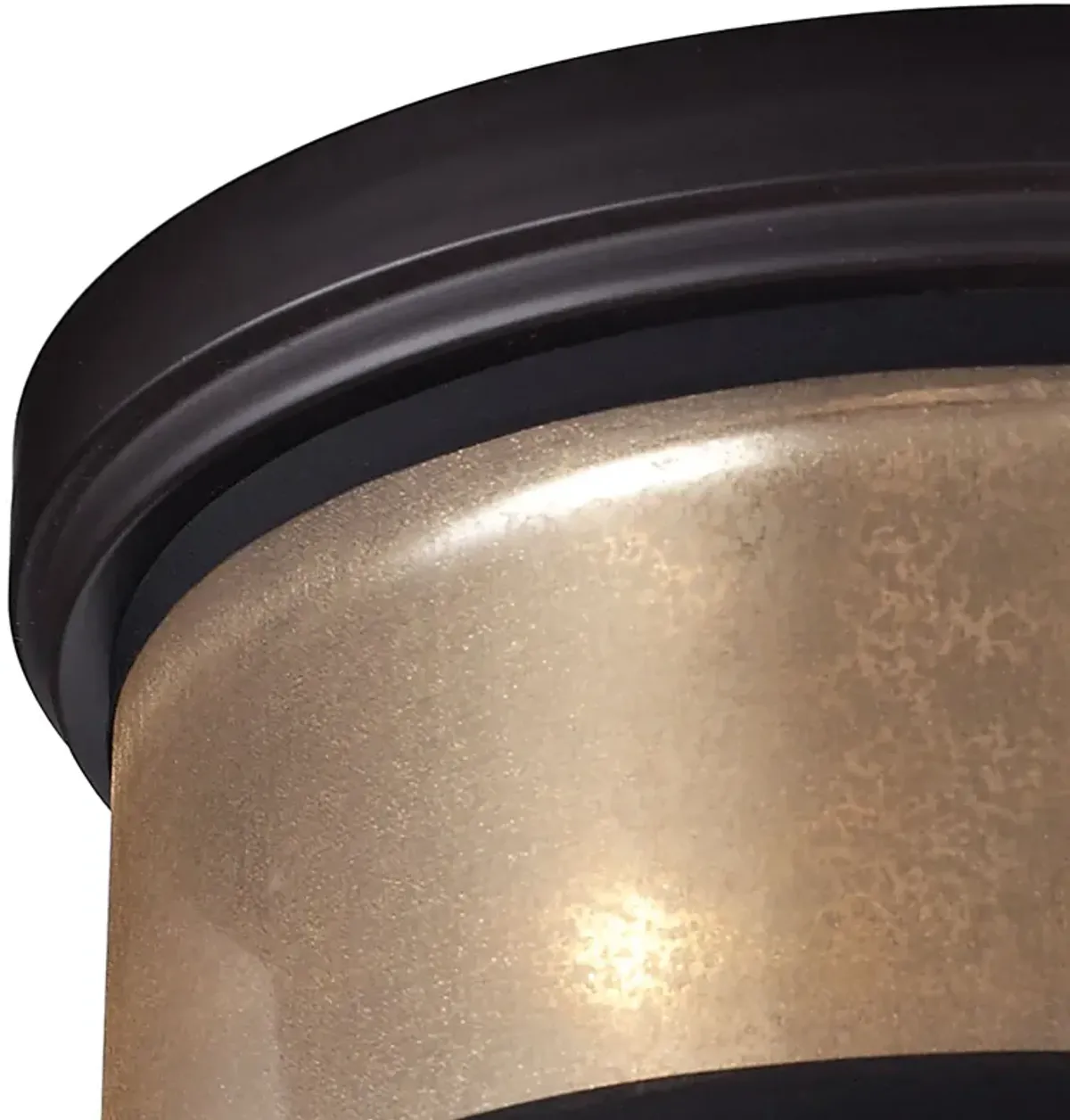 Diffusion 13" Wide 2-Light Flush Mount - Oil Rubbed Bronze