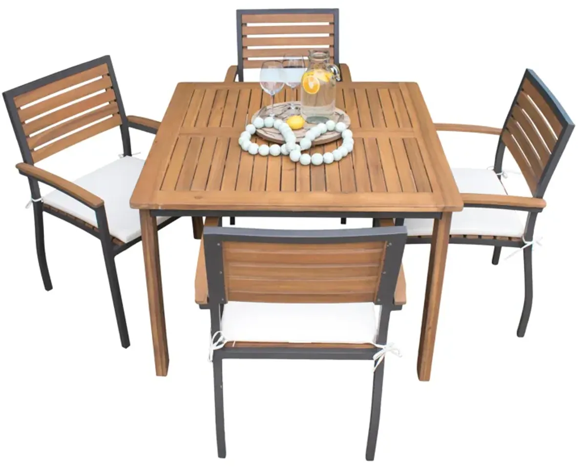 Panama Jack Boca Grande 5-Piece Square Dining Set