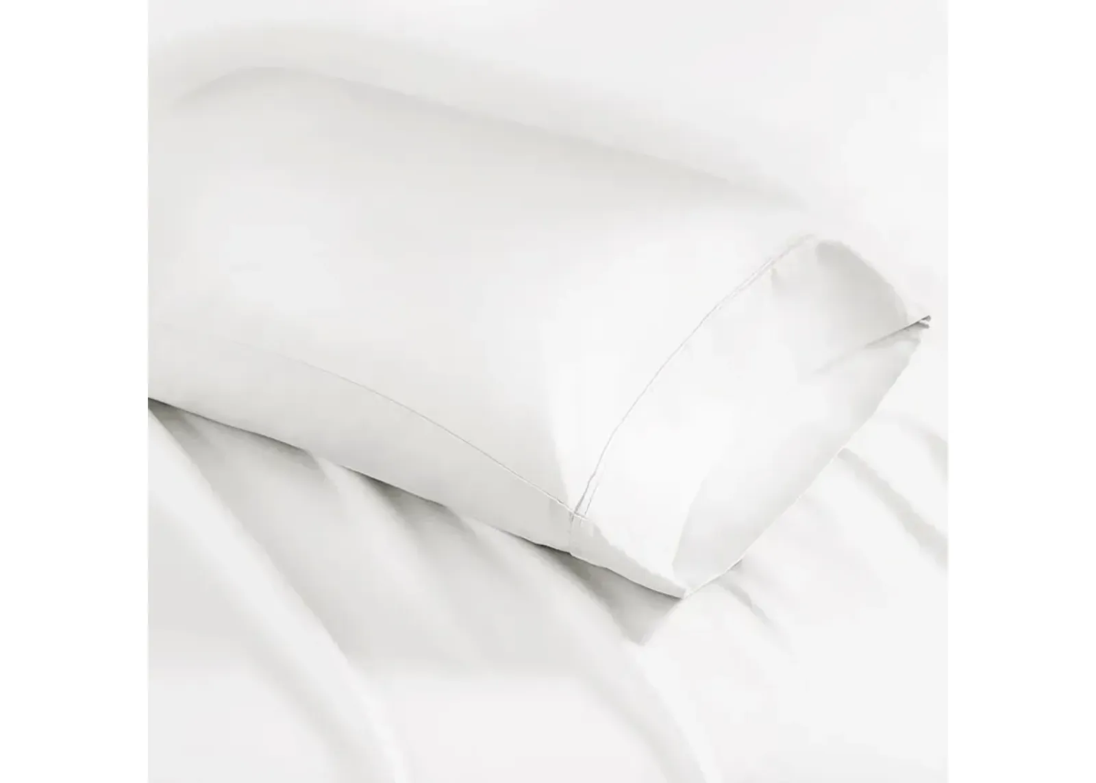 Madison Park 1500 Thread Count White Cotton Blend 2 PC Pillowcases