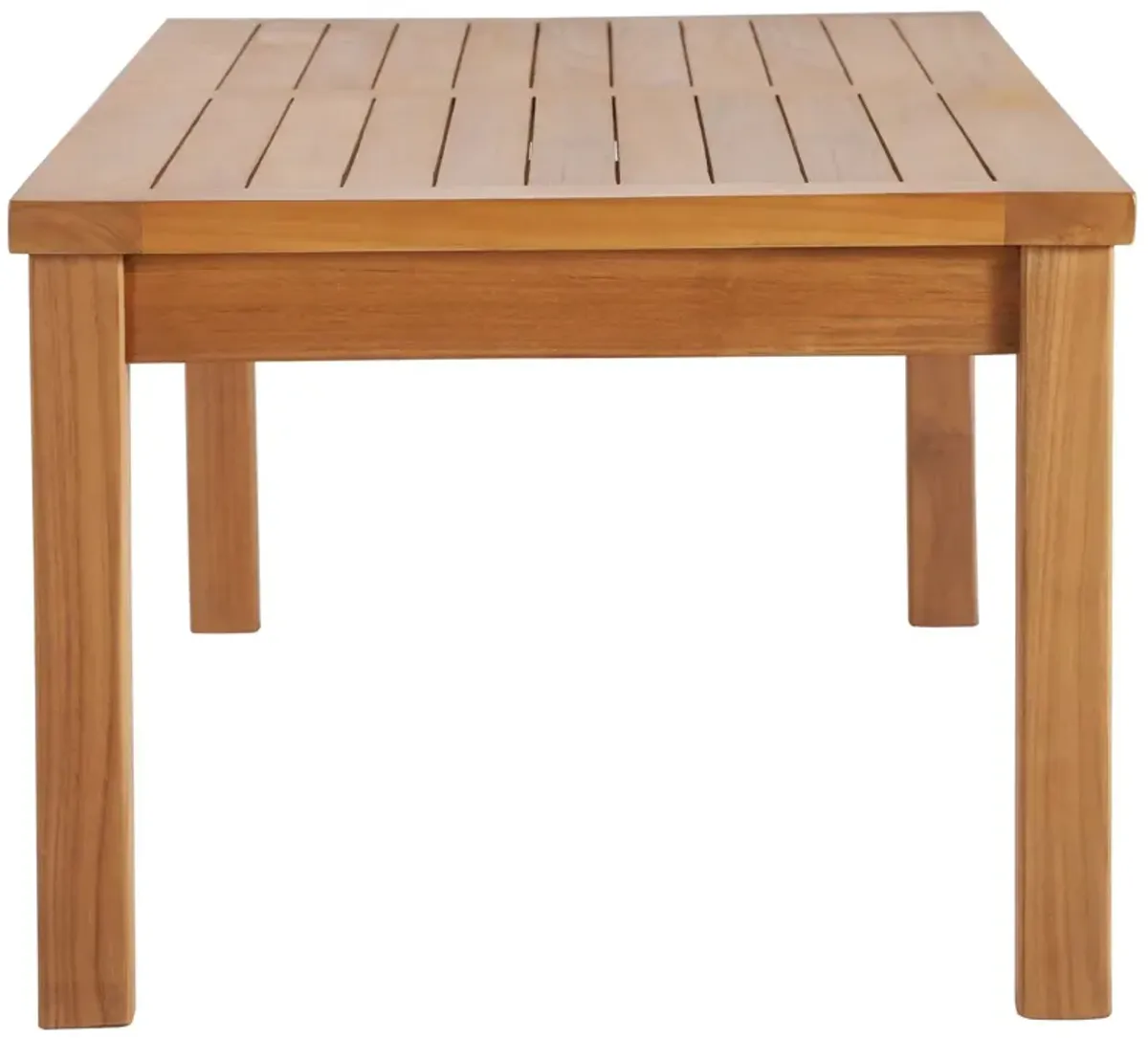 Upland Outdoor Patio Teak Wood Coffee Table