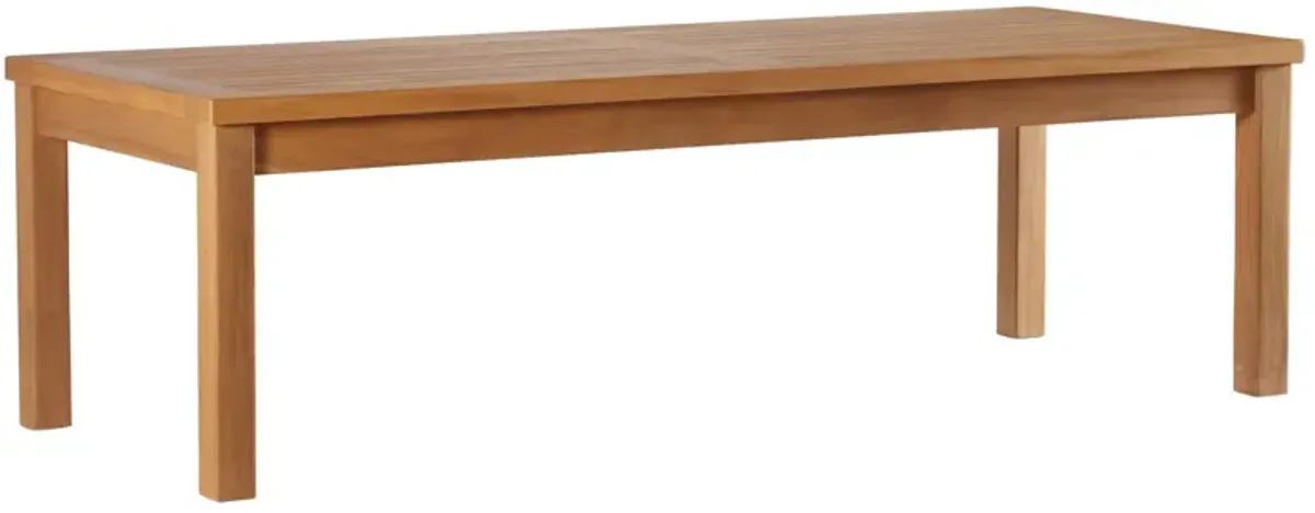 Upland Outdoor Patio Teak Wood Coffee Table