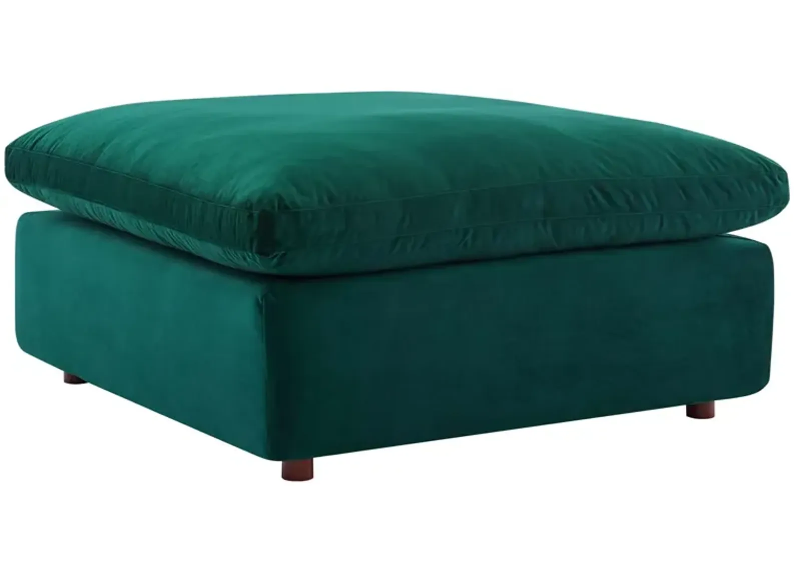 Commix Down Filled Overstuffed Performance Velvet Ottoman