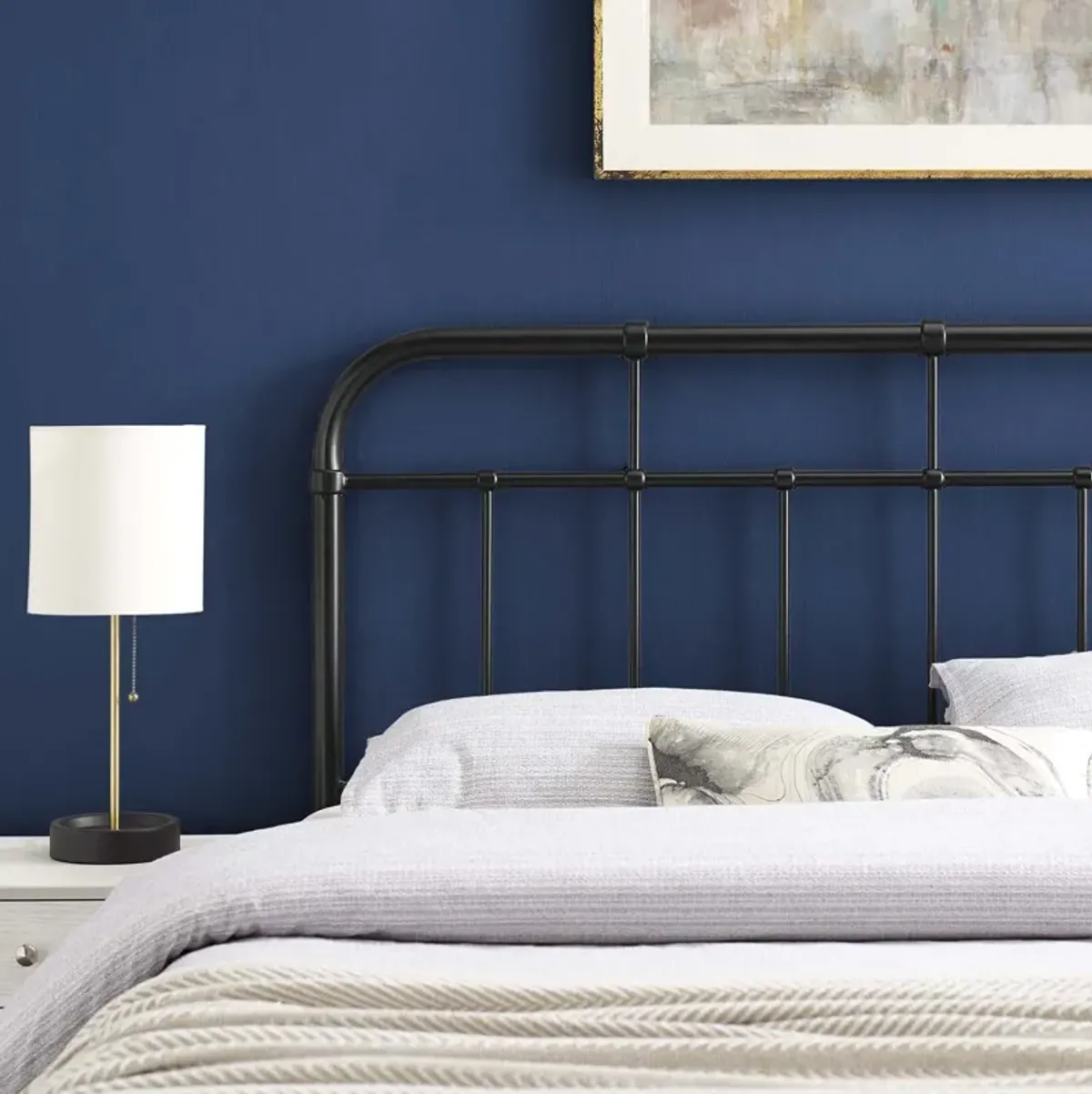 Alessia King Metal Headboard