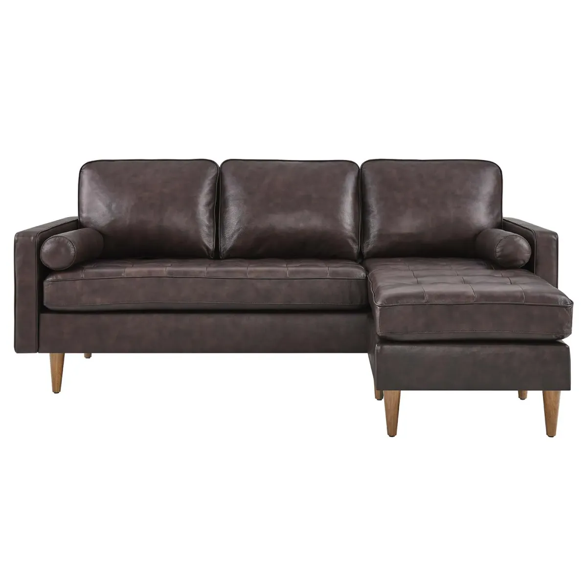 Valour 78" Leather Apartment Sectional