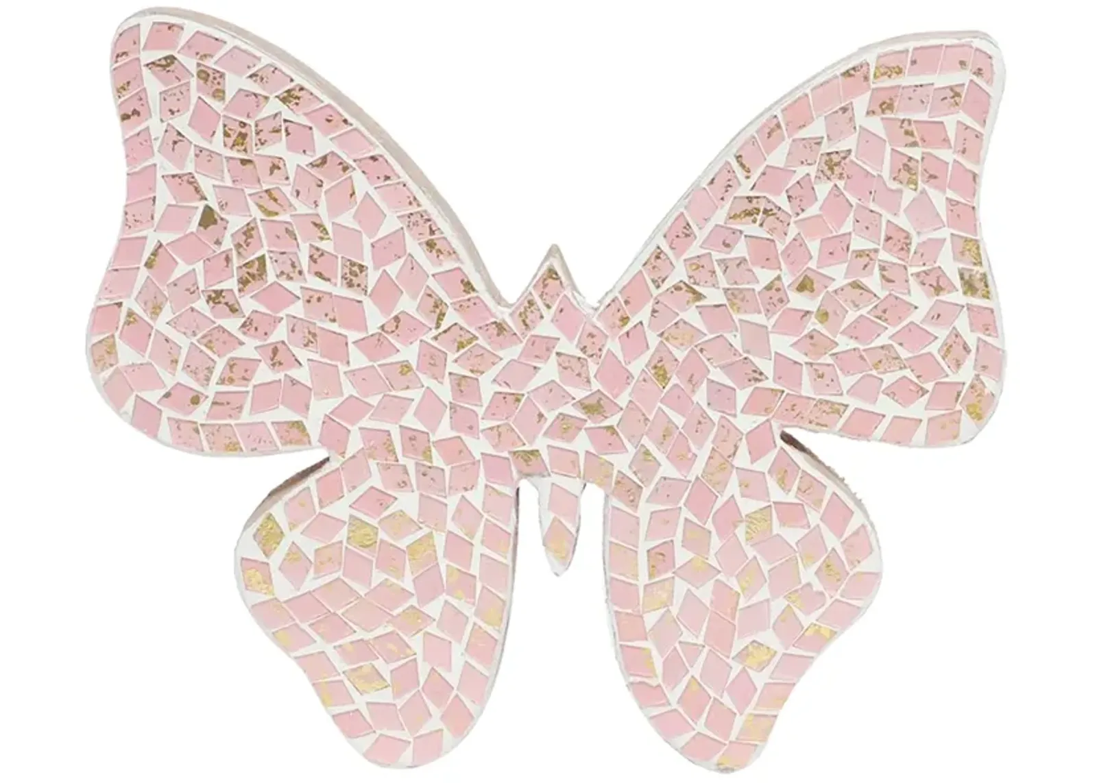 8" Mosaic Butterfly, Blush