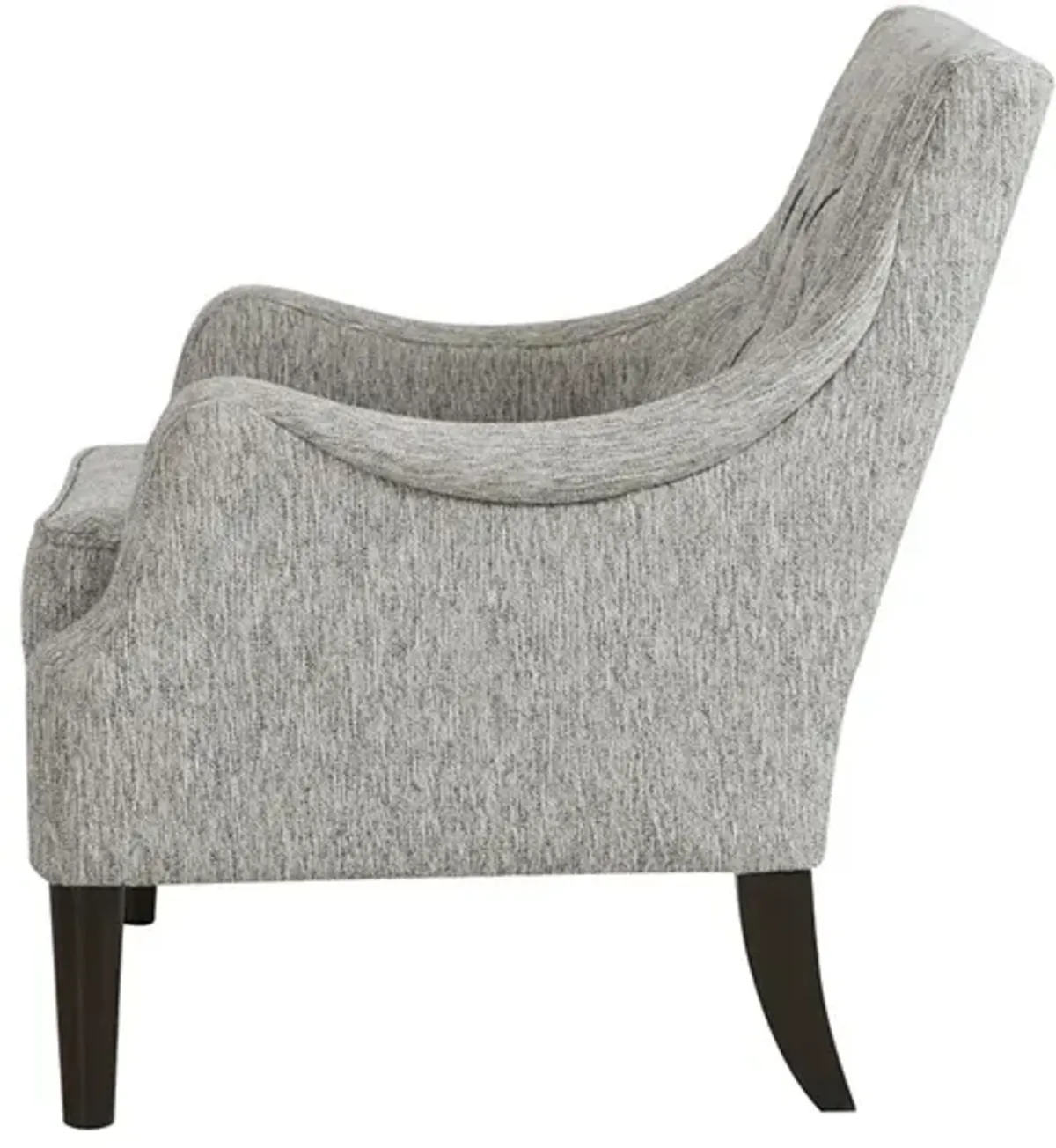 Madison Park Qwen Grey Button Tufted Accent Chair