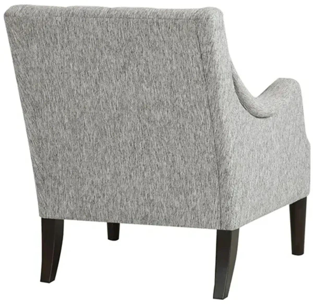 Madison Park Qwen Grey Button Tufted Accent Chair