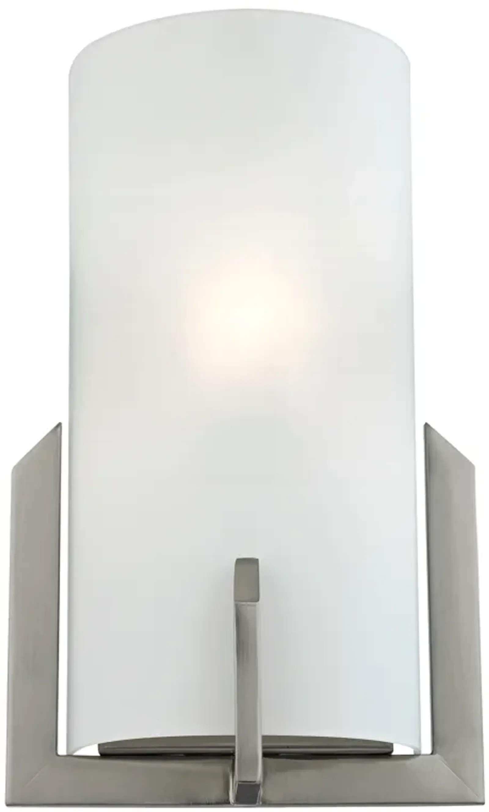 Wall Sconces 12" High 1-Light Sconce - Brushed Nickel