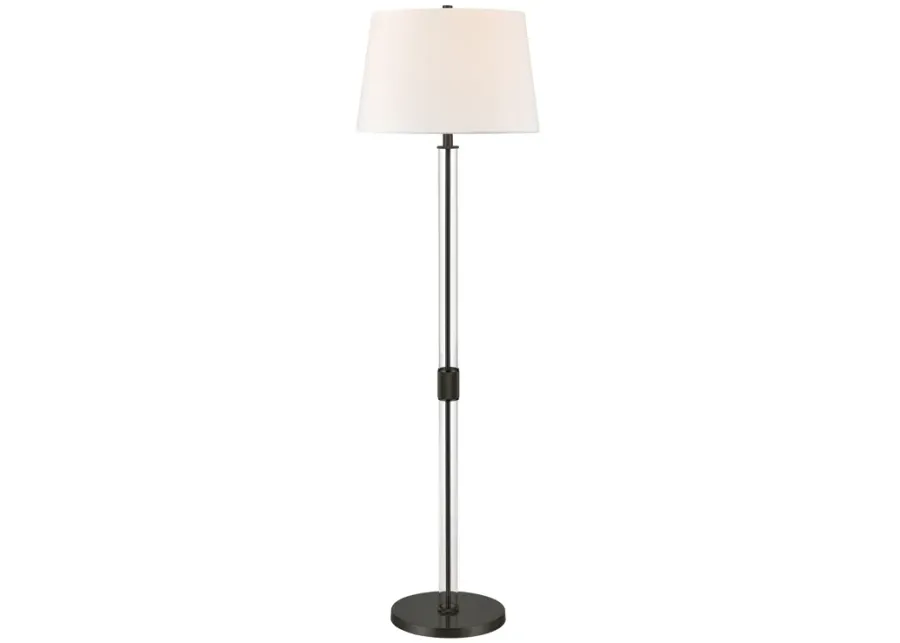 Roseden Court 62'' High 1-Light Floor Lamp - Black - Includes LED Bulb