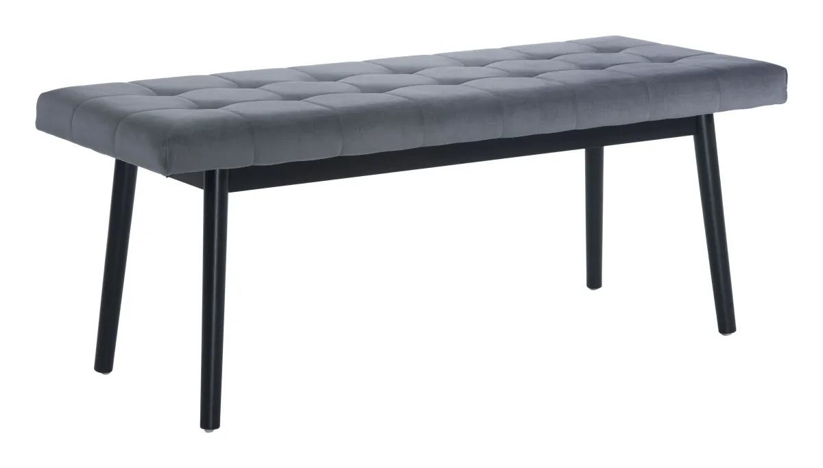 Tanner Bench Gray & Black