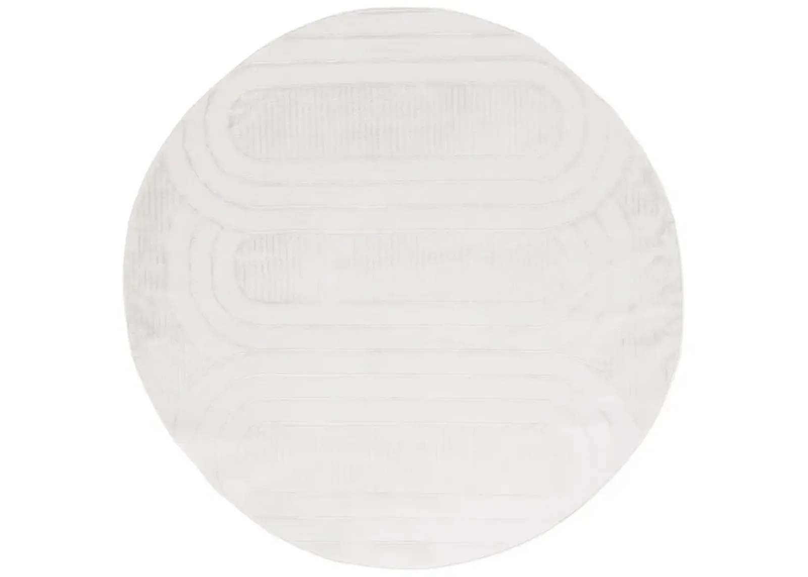 ARCHWAY 802 IVORY  6'-7' X 6'-7' Round Round Rug