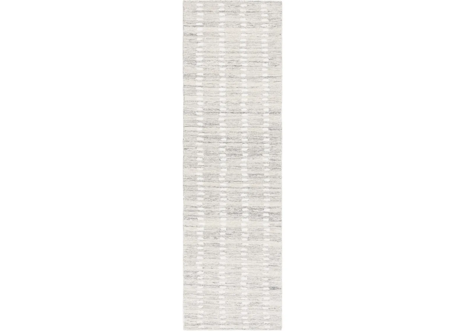 ABSTRACT 498 SILVER  2'-3' x 8' Runner Rug