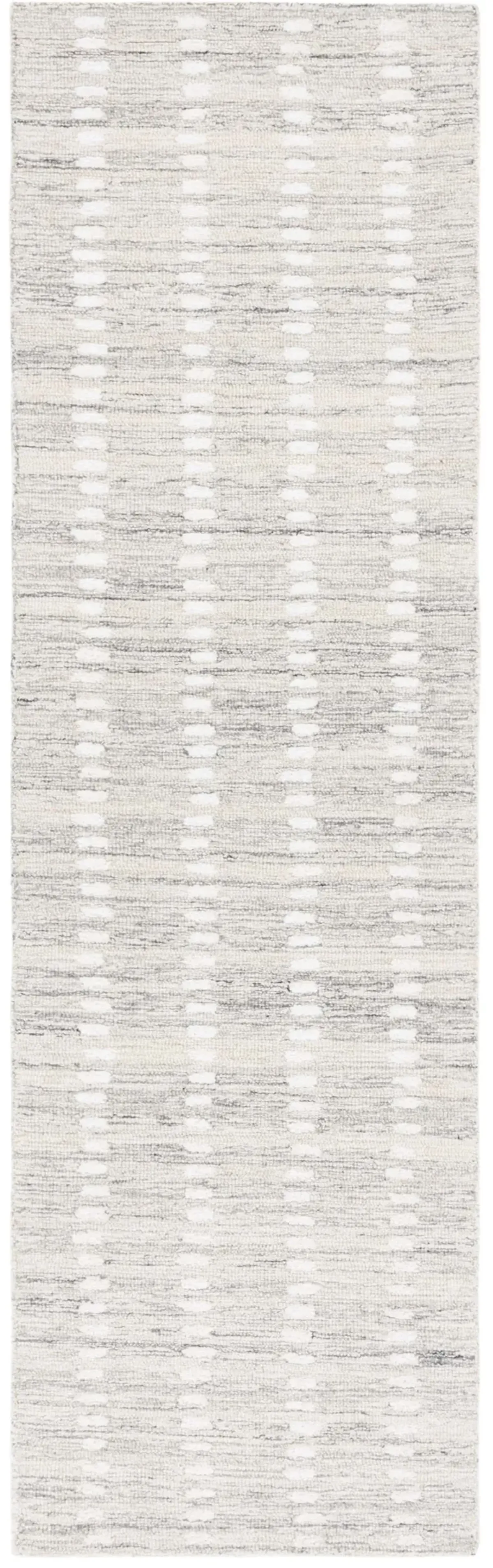 ABSTRACT 498 SILVER  2'-3' x 8' Runner Rug