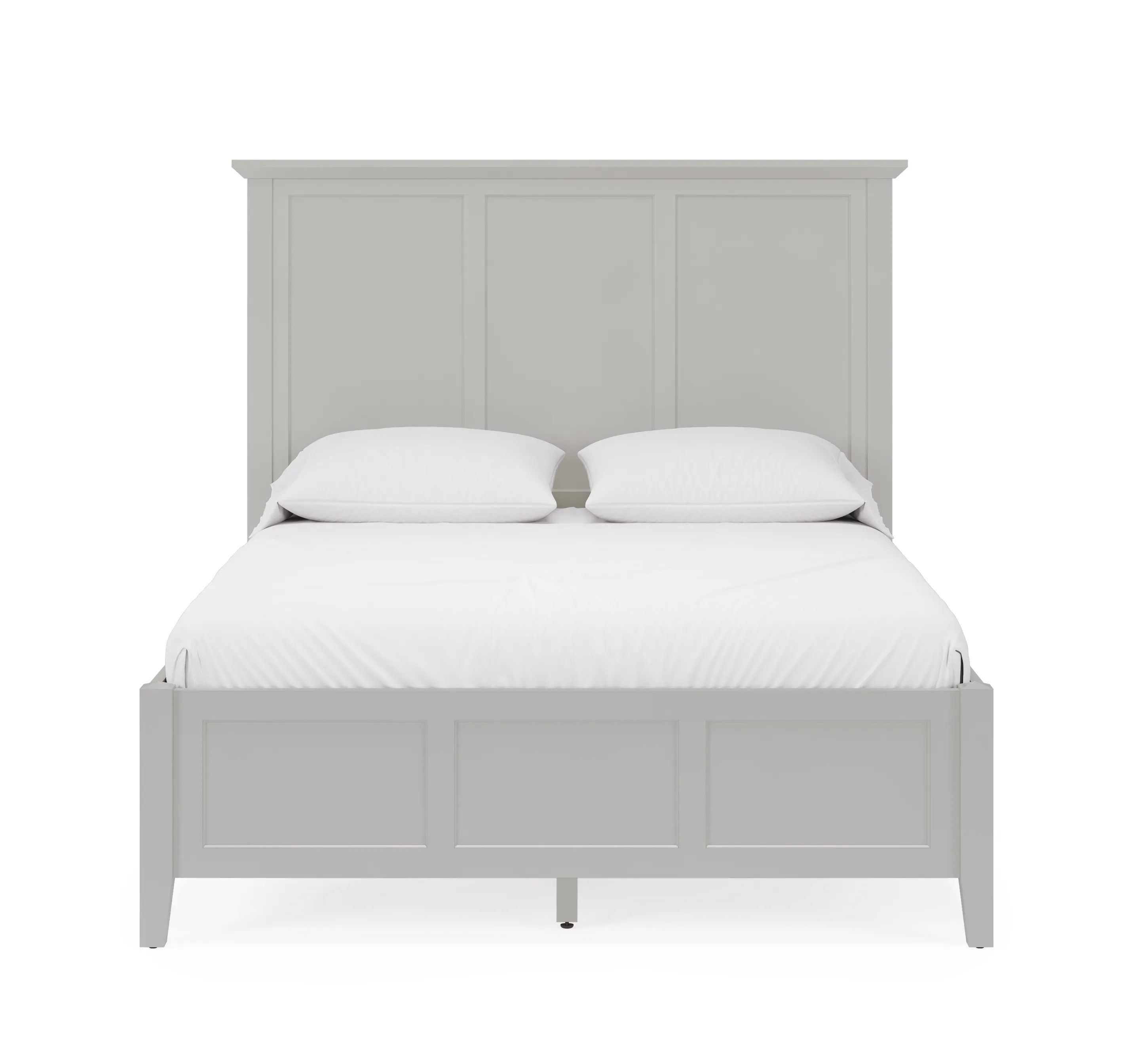 Grace King-size Three Panel Bed in Elephant Grey