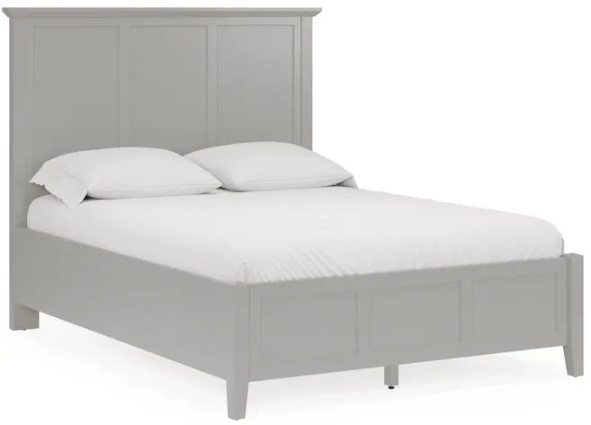 Grace King-size Three Panel Bed in Elephant Grey