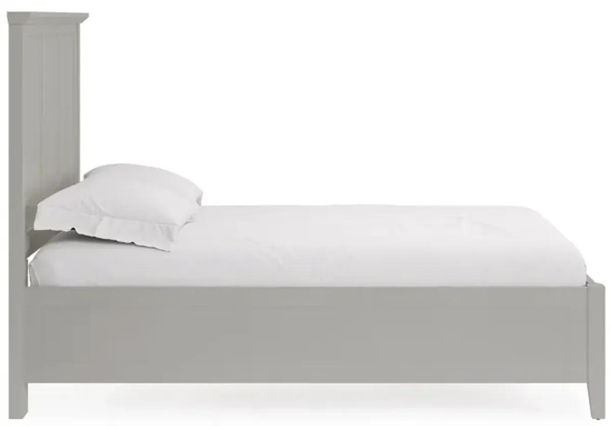 Grace King-size Three Panel Bed in Elephant Grey