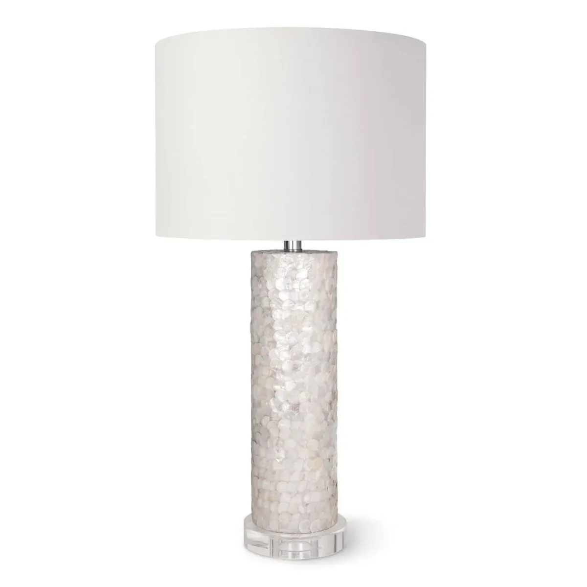 Scalloped Capiz Table Lamp