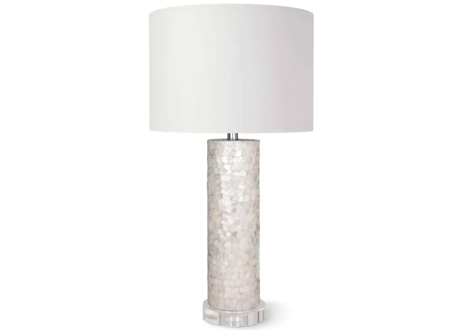 Scalloped Capiz Table Lamp