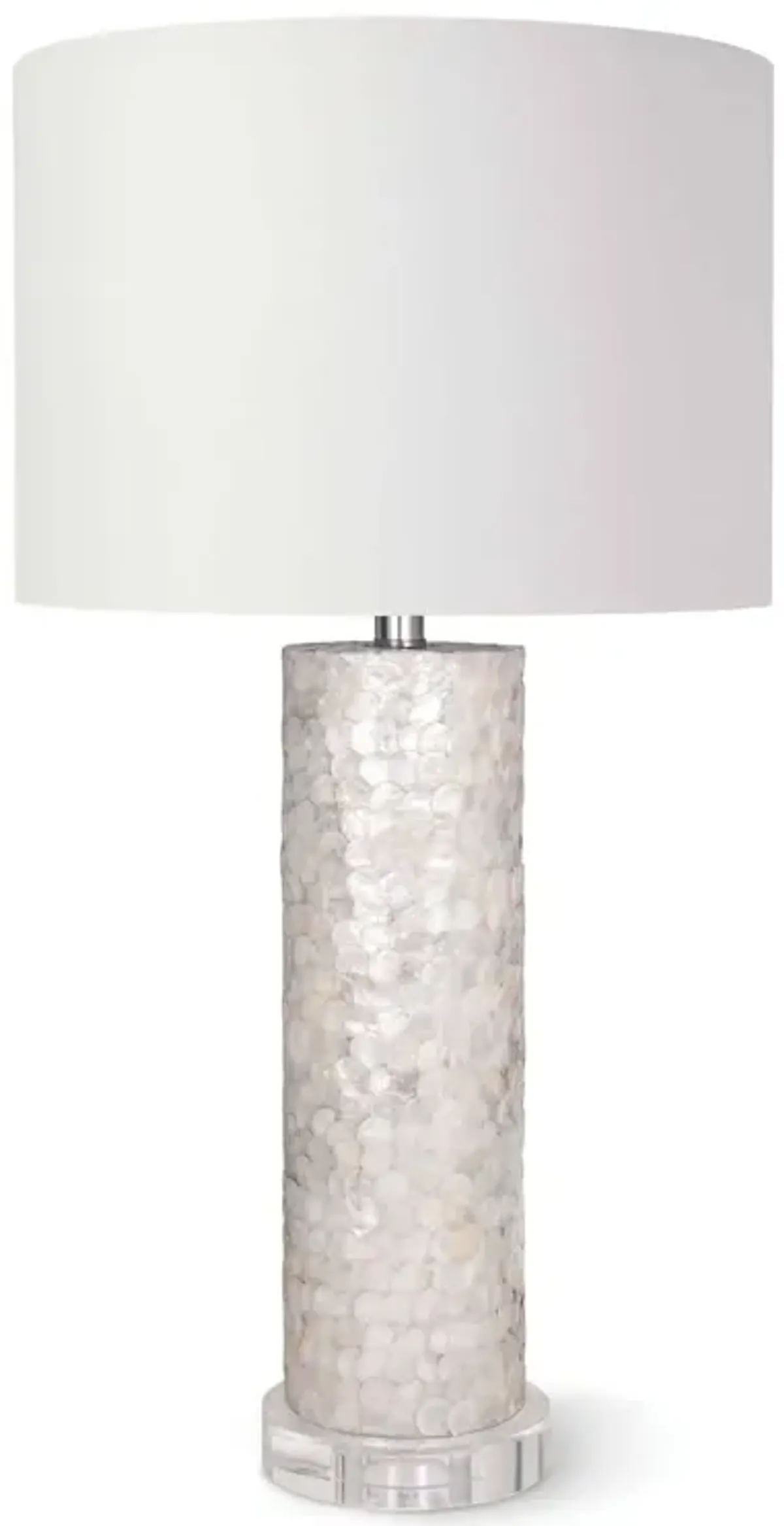 Scalloped Capiz Table Lamp