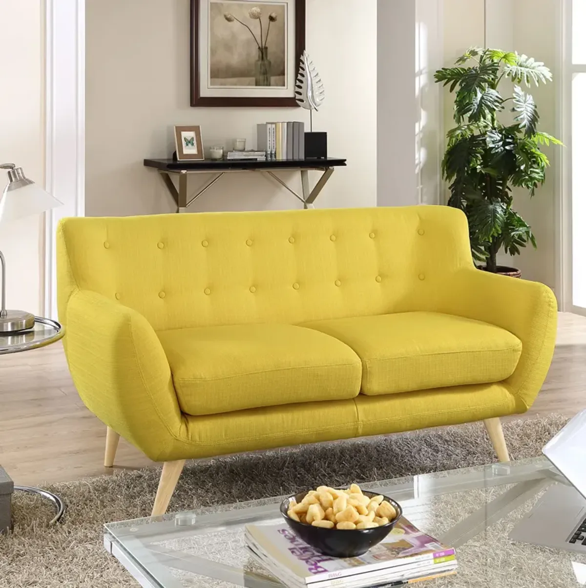 Remark Upholstered Fabric Loveseat