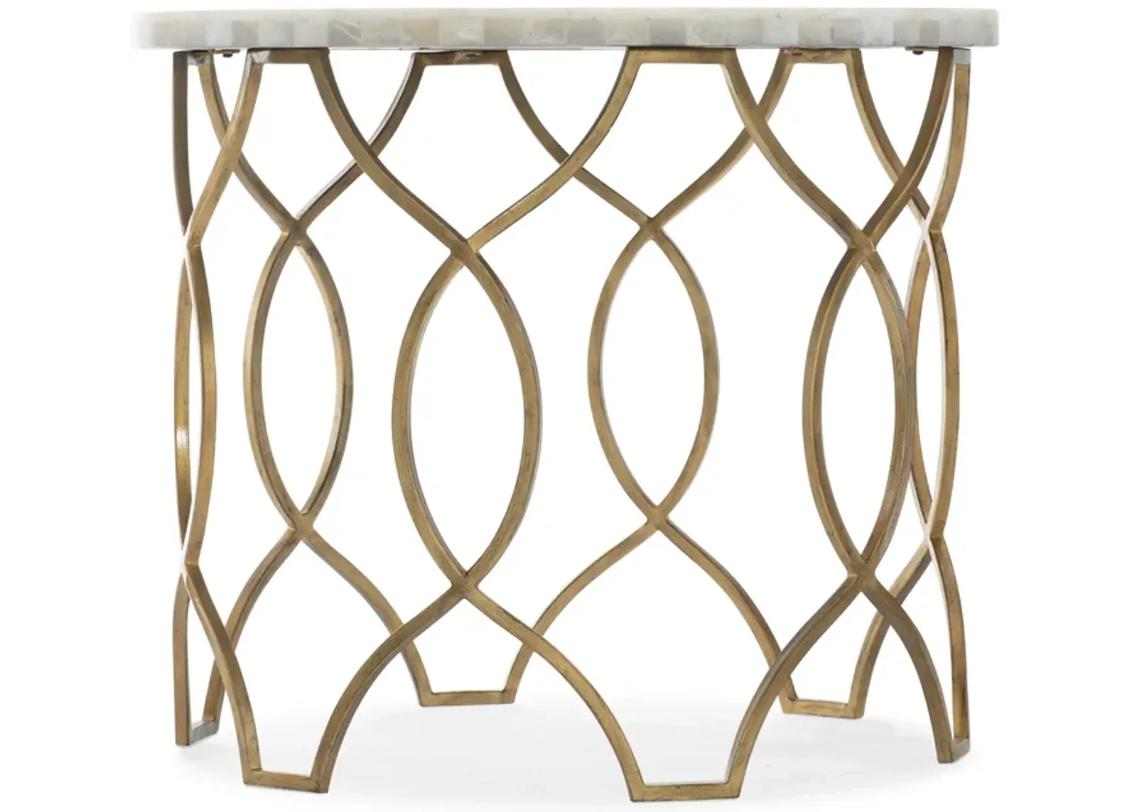 Melange Corrina Round Lamp Table