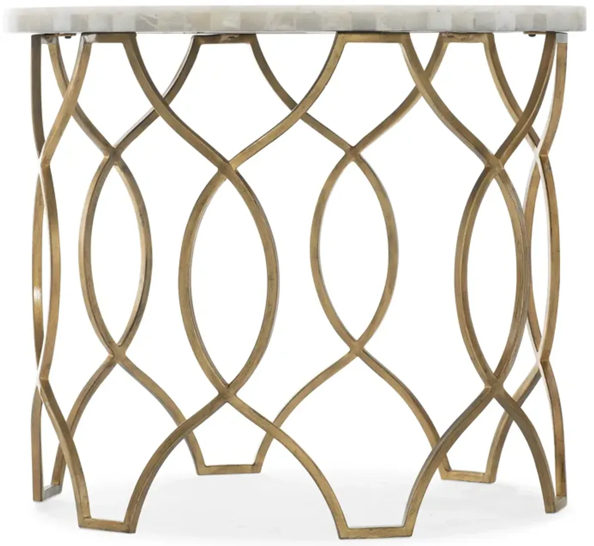 Melange Corrina Round Lamp Table