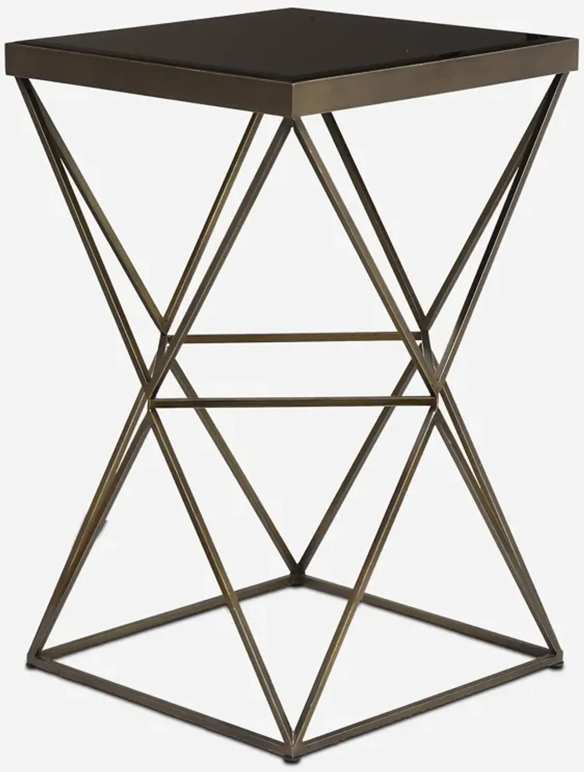 Uberto Caged Frame Accent Table