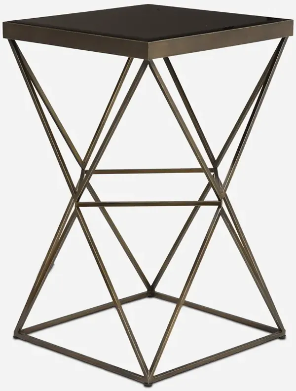 Uberto Caged Frame Accent Table