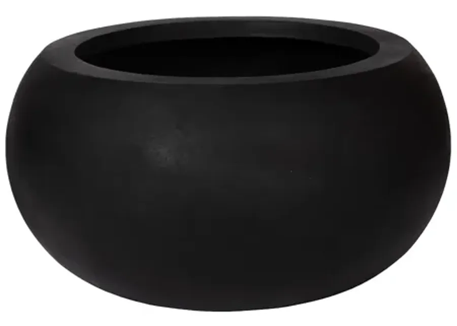 Rounded Planter, Large, Black