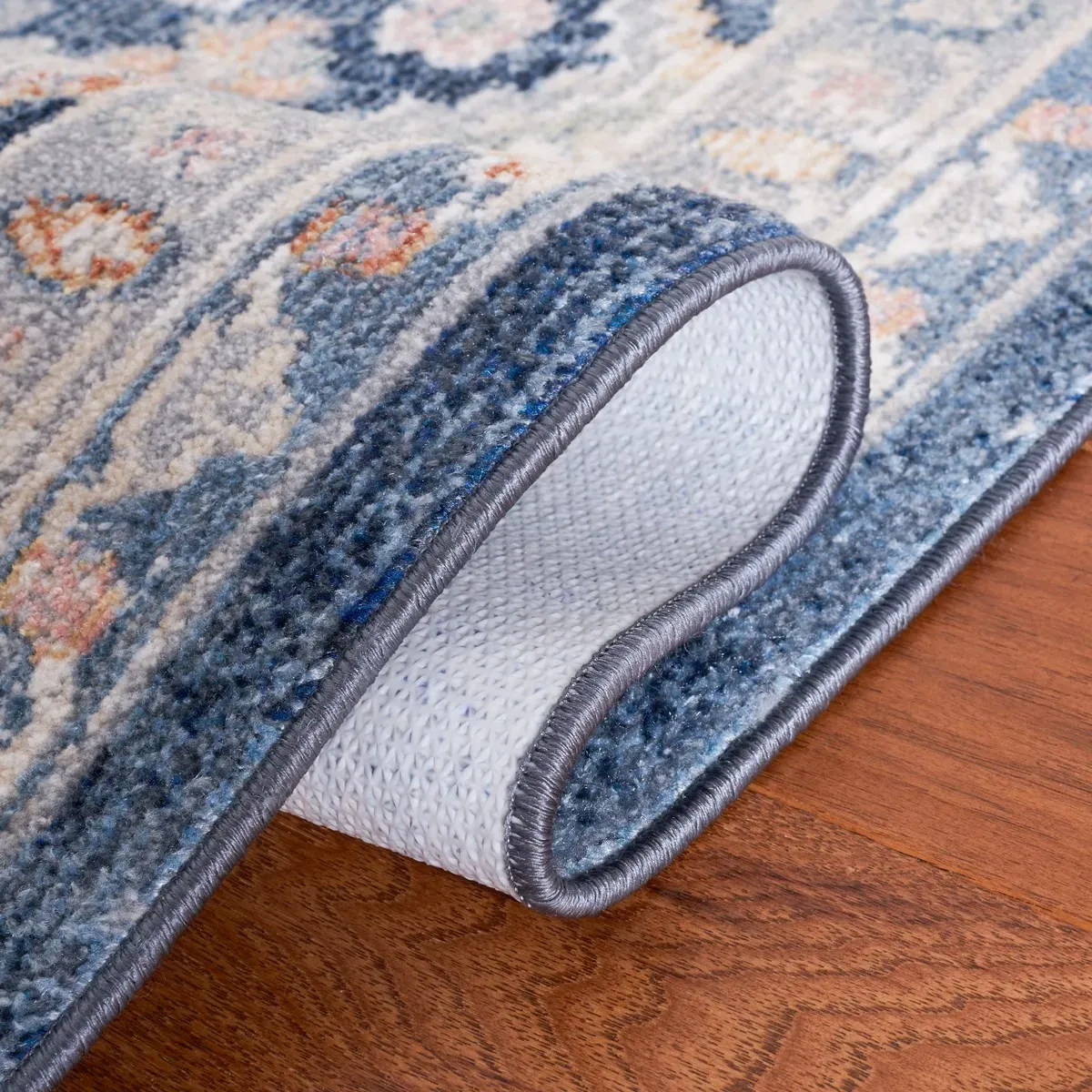 BLAIR WASHABLE 220 Blue 2'-2' X 8' Runner Rug