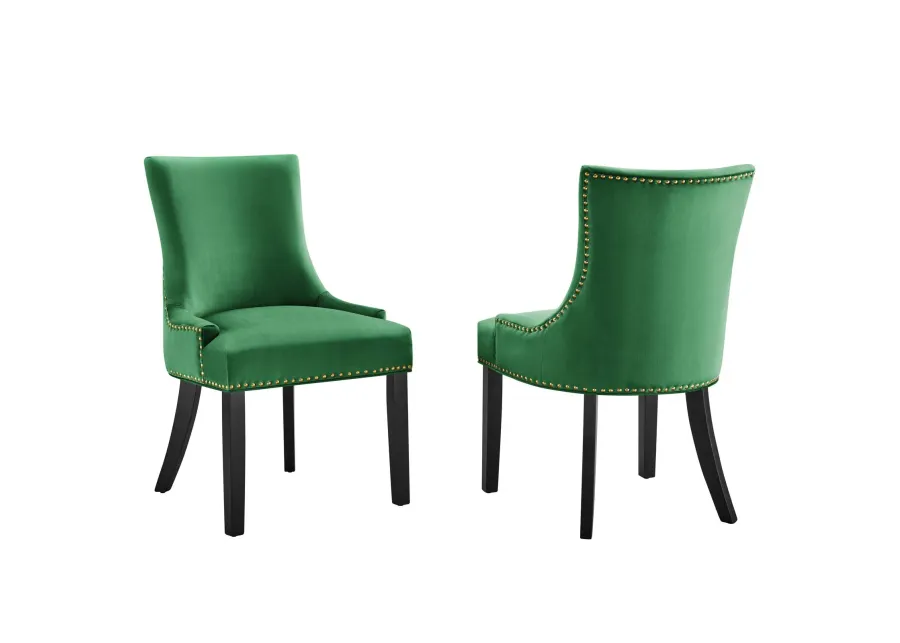 Marquis Performance Velvet Dining Chairs - Set of 2