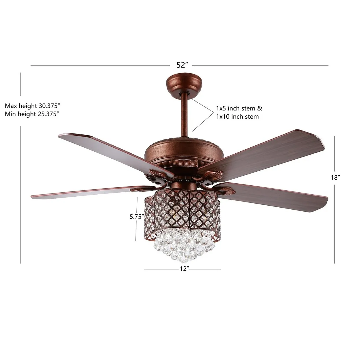 KELSO CEILING LIGHT FAN