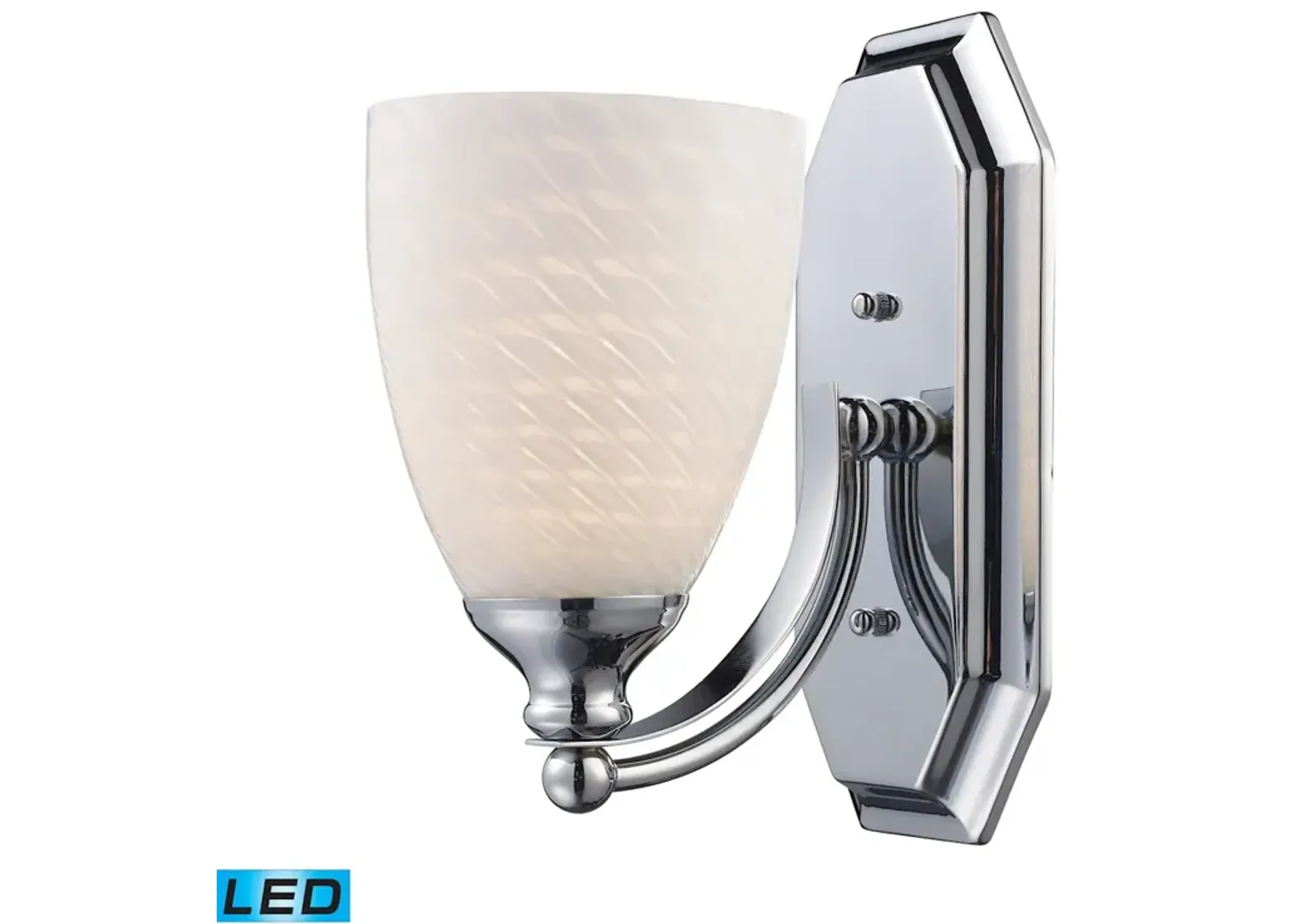 Mix and Match Vanity 5" Wide 1-Light Vanity Light - Polished Chrome