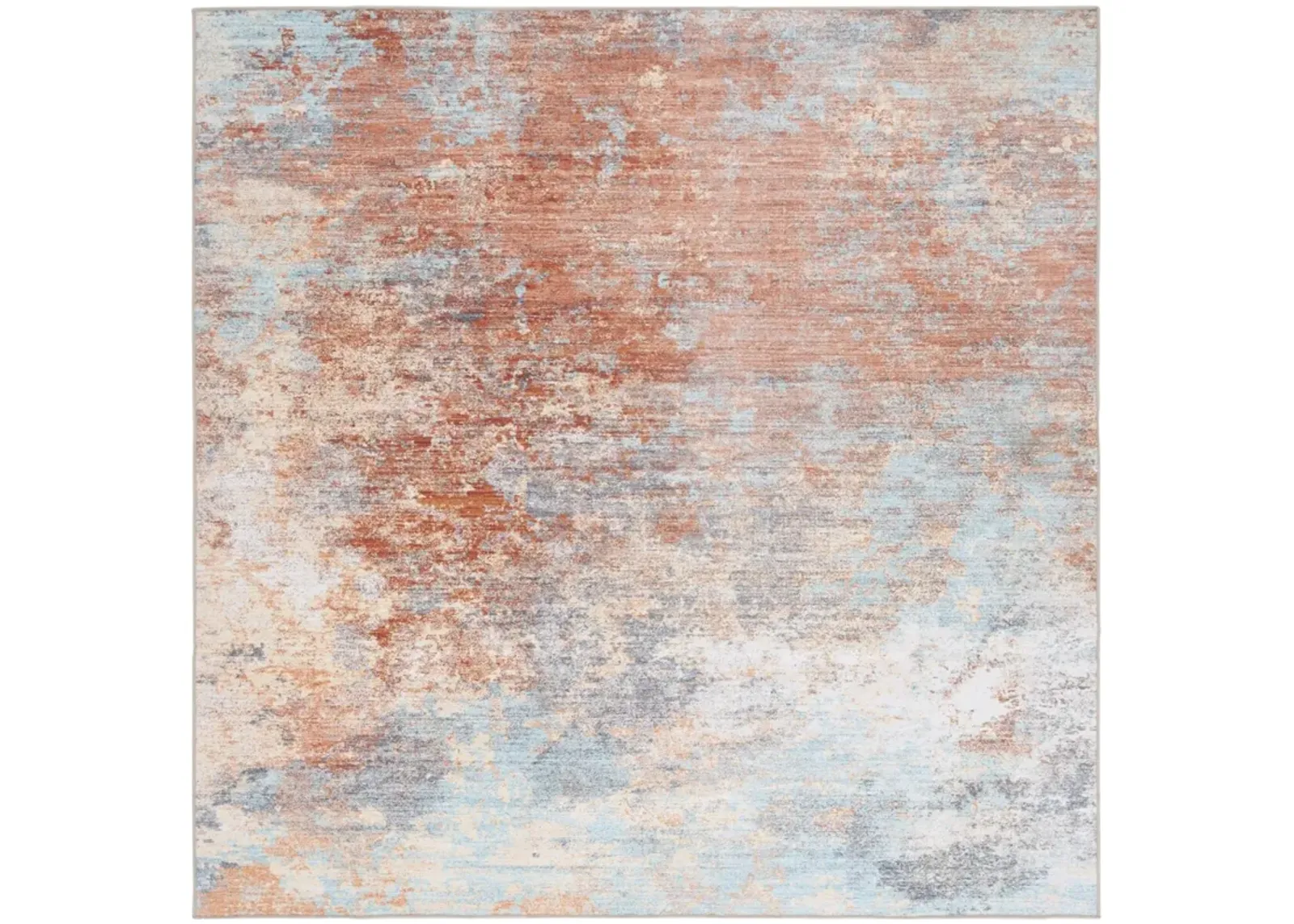 MALIBU 943 RUST  6' x 6' Square Square Rug