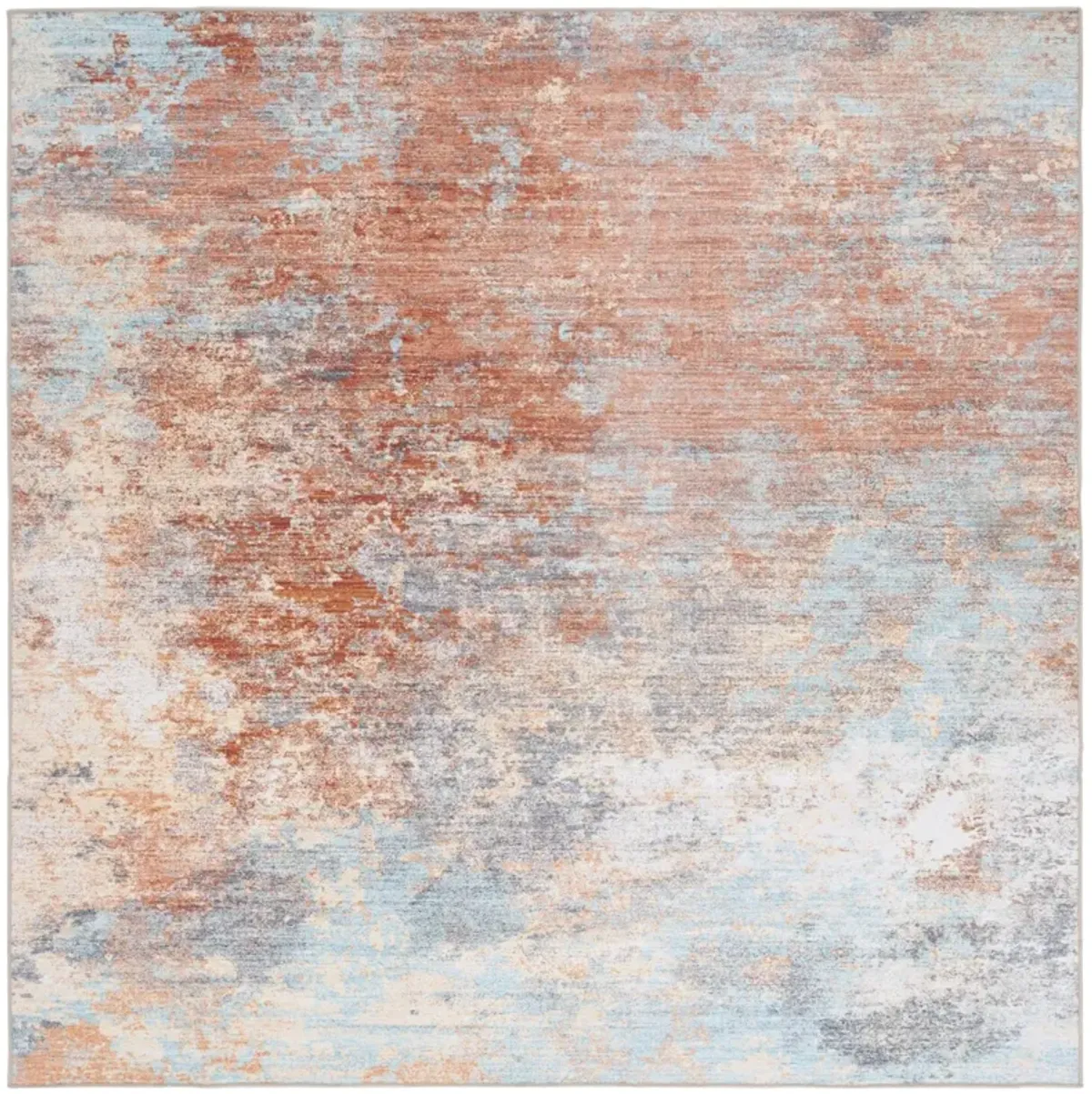 MALIBU 943 RUST  6' x 6' Square Square Rug