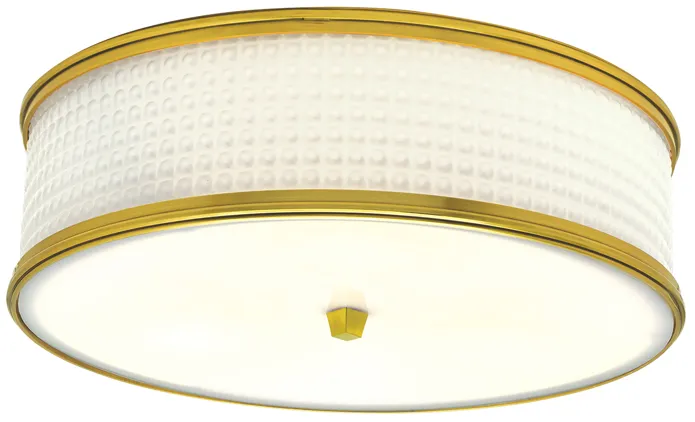 Prism Flush Mount Light - Satin Brass