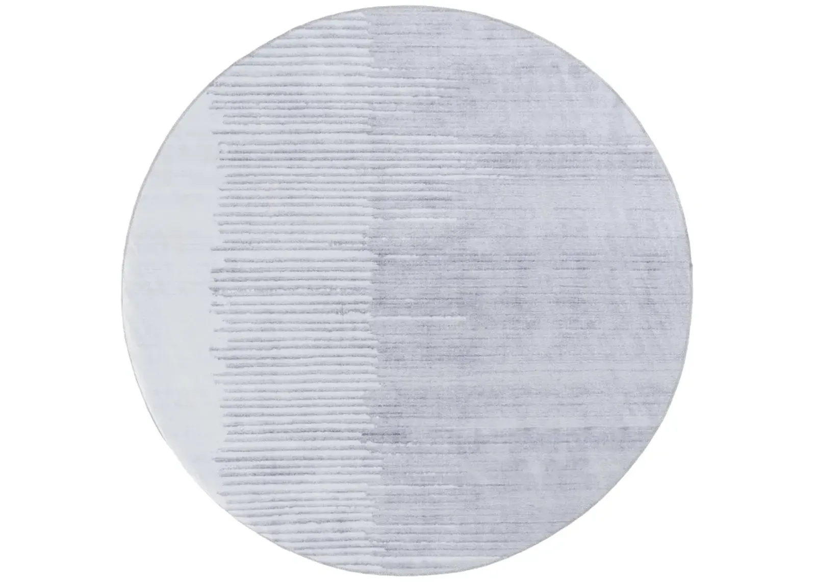 MALIBU 835 LIGHT GREY  6' x 6' Round Round Rug