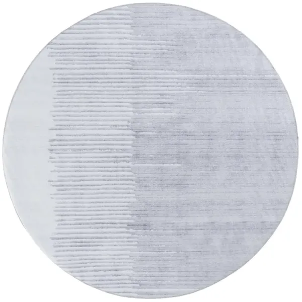 MALIBU 835 LIGHT GREY  6' x 6' Round Round Rug