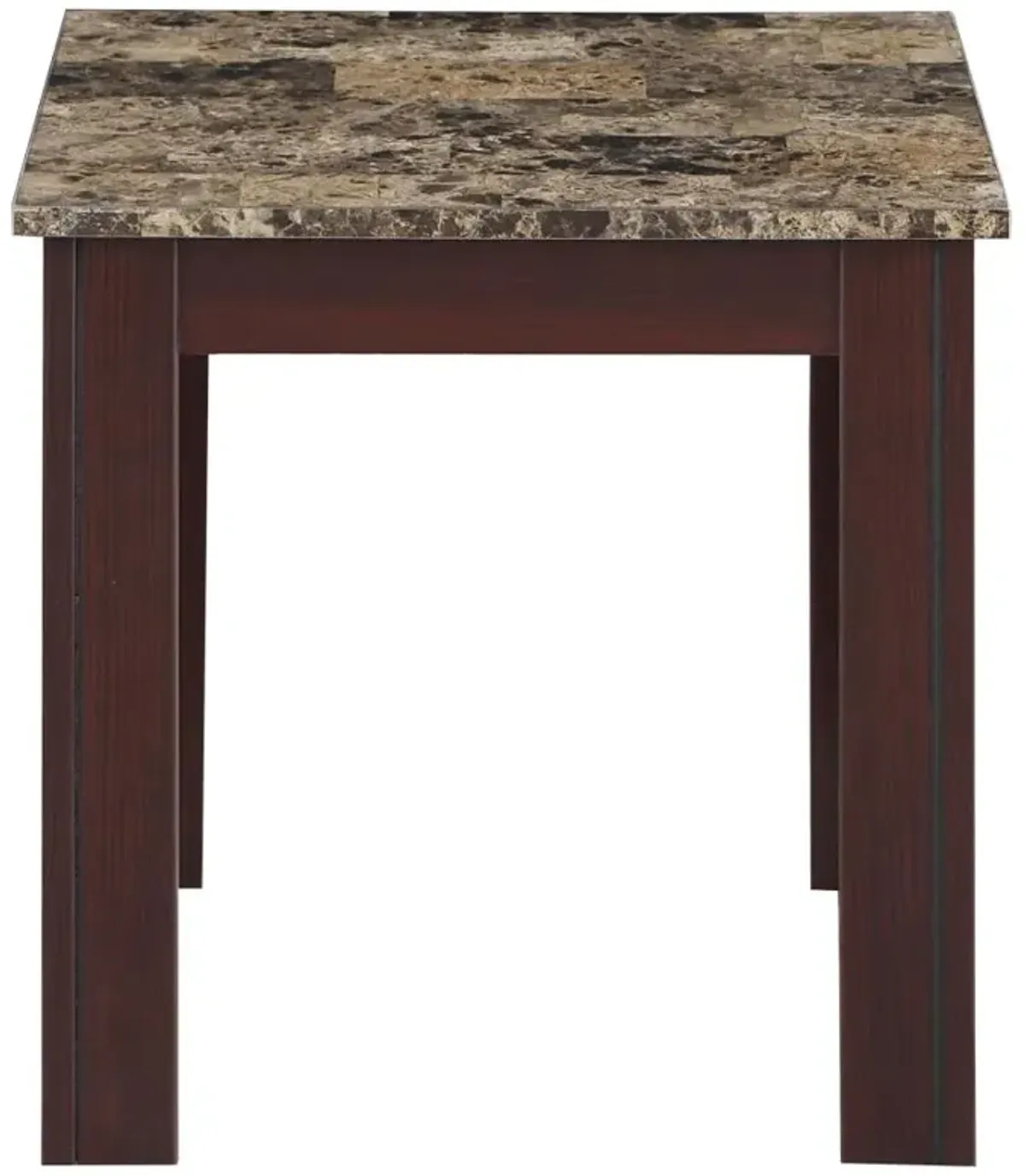 Rhodes 3-piece Faux Marble Top Occasional Set Brown