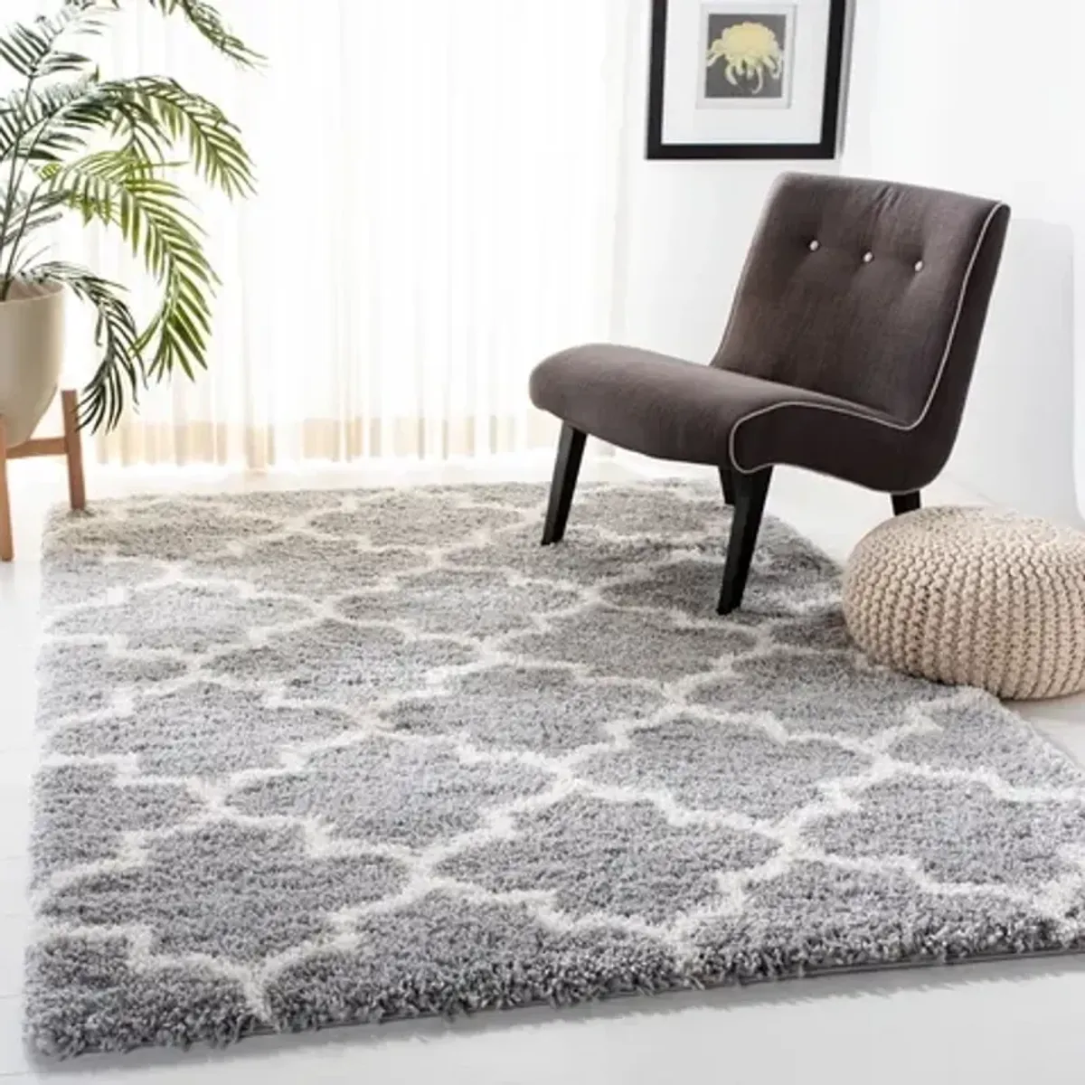 FONTANA SHAG Medium Rectangle Power Loomed 5'-3" X 7'-6" Rug